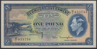 Bermuda Government, £1, 12 May 1937, serial number V/1 433734, Young and Trimingham signatures, attractive and...