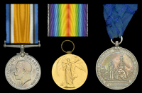 Pair: Private P. J. Ennis, Tank Corps
British War and Victory Medals (92570 Pte. P. J. Ennis. Tank Corps.) in named...