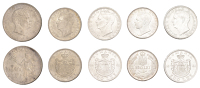 Romania, Michael I, 100,000 Lei, 1946, 500 Lei (3), all 1944, 250 Lei, edge nihil sine deo, all Bucharest (KM 59.3,...