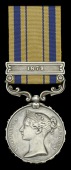 Renamed Medal: South Africa 1877-79, 1 clasp, 1879 (Lieut E G Martin 1st W I Regmt) unusually renamed by means of...