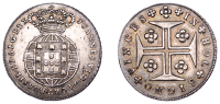 Portugal, John VI, 6 Vinténs or 120 Reis, undated (c. 1816-26), with rays, Lisbon (Gomes 10.04; KM 353). Cabinet...
