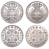 Portugal, John VI, 400 Reis (2), 1816, 1819, both Lisbon (KM 331, 358) [2]. Both extremely fine	 £100-£120