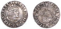 Henry VIII (1509-1547), Second Coinage, Groat, Tower mint, mm. lis, bust D, reads agl z franc’, saltires in forks,...