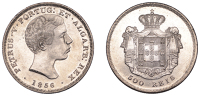 Portugal, Peter V, 500 Reis, 1856, Lisbon (Gomes 07.02; KM 494). Lustrous, good extremely fine	 £100-£120