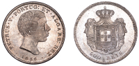 Portugal, Peter V, 500 Reis, 1856, Lisbon (Gomes 07.02; KM 494). Lustrous, good extremely fine	 £100-£120