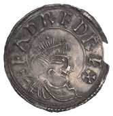 Eadred (946-955), Penny, Crowned Bust Penny [BMC V], uncertain mint in East Anglia, Klakkr, crowned and draped bust...