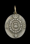 Visit of the Prince of Wales to India 1875-76, small silver medalet, 24mm x 21mm, with integral loop for suspension...