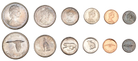 Canada, Elizabeth II, Proof-like Set, 1967, comprising Dollar to 1 Cent, Ottawa (cf. KM PL18) [6]. All toned with...