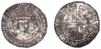 Henry VI (First reign, 1422-1461), Pinecone-Mascle issue, Groat, Calais, mm. cross III, pinecones in legend, mascle...