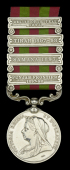 India General Service 1895-1902, 4 clasps, Punjab Frontier 1897-98, Samana 1897, Tirah 1897-98, Relief of Chitral...