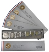 France, Fifth Republic, specimen Sets (5), all 1967, comprising 10 Francs to Centime, Paris (KM SS3) [Lot]. All as...