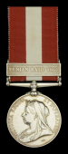 Canada General Service 1866-70, 1 clasp, Fenian Raid 1866 (246 2d. Corl. T. Barry, R.E.) impressed naming, extremely...