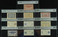 Region Economique d’Algerie, 50 Centimes (2) and 1 Franc, 31 January 1944, also a group of Chambre de Commerce...