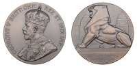 George V, British Empire Exhibition, 1924, a bronze award medal by B. Mackennal and P. Metcalfe for the Royal Mint,...