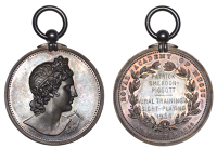 Royal Academy of Music, a silver award medal by J. Pinches, bust right, rev. named (Patrick Smerdon Piggot, Aural...