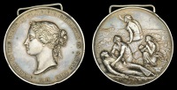 A Silver Sea Gallantry Medal awarded to T. Calligan, for his gallantry in helping rescue the crew of the Millfield...