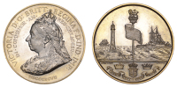 Victoria, Diamond Jubilee, 1897, a gilt white metal medal by F. Bowcher for Spink & Sons, crowned bust left, rev....