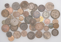 Miscellaneous, Miscellaneous World coins in base metals (50), various types [50]. Varied state	 £100-£120