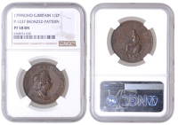 George III (1760-1820), Soho Mint, Birmingham, Pattern Halfpenny, 1799 (late Soho), by C.H. Küchler, in copper,...
