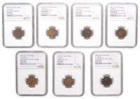 United States of America, Civil War Tokens: God Protect the Union, 1863 (F 5/288a); Union For Ever, 1863 (F 6/268a);...