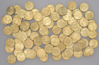 Elizabeth II, Brass Threepences (90), all 1966 (S 4153) [90]. All mint state	 £30-£40