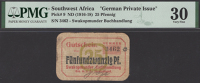 Swakopmunder Buchhandlung, German South West Africa, 25 Pfennig, 1916-1918, serial number 3462, in PMG holder 30,...