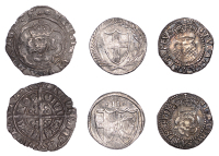 Henry VII, Facing bust issue, Halfgroat, Canterbury, mm. tun, no stops, 1.44g/6h (N 1712; S 2211); James I, Third...