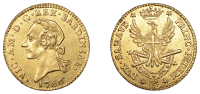 Italy, Sardinia, Victor Amadeus III, Half-Doppia, 1786, Turin (Fr. 1121; KM 85). Good very fine, scarce	 £400-£500