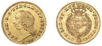 Italy, Sardinia, Carlo Emanuele III, Half-Doppia, 1756, Turin (Fr. 1106; KM 50). Good very fine	 £400-£500