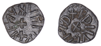 Archbishops of York, Wigmund (837-49), Styca, Æthelweard, +vigmvnd irep retrograde around small cross, rev....