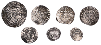 Richard I, Penny, class IVa, York, Turkil, tvrkil · on · ever, 1.37g/3h (N 968/1; S 1348A); Edward III, Florin...