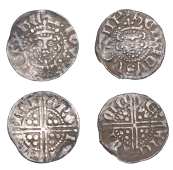 Henry III, Long Cross coinage, Penny, class IIIb, York, Ion, ion one ver wic, 1.14g/3h  (N 987; S 1363); together...