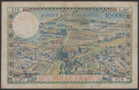 Banque d’Etat Du Maroc, 10,000 Francs, 3 February 1954, serial number L.207 676, fine 
BNB B232a, Pick 50a	...