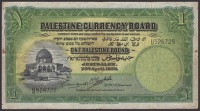 Palestine Currency Board, £1, 20 April 1939, serial number U526725, rust, about very fine 
BNB B102c, Pick 7c	...