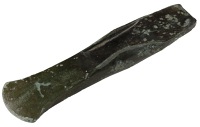 European Bronze Age, Palstave, c. 1500 BC, elongated blade with an expanded cutting edge, flanged wings on both...