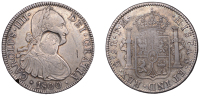 George III (1760-1820), Emergency issues, Mexico, Charles IIII, 8 Réales, 1800fm, Mexico City, obv. with an...