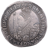 Elizabeth I (1558-1603), Seventh issue, Crown, mm. 1, sceptre to g of regina, three fingers of hand visible,...