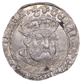 Henry VIII (1509-1547), Third coinage, Groat, Tower, mm. lis, bust 1, Lombardic lettering, annulets in forks,...