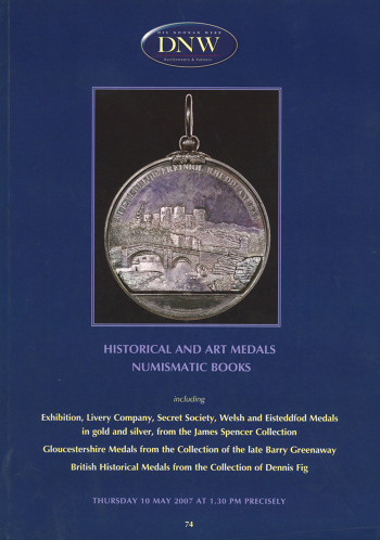 Historical and Art Medals, Numismatic Books (10 May 2007) Catalogue Cover