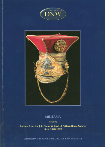 Arms, Armour and Militaria (28 November 2007) Catalogue Cover