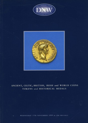 Ancient, Celtic, British, Irish and World Coins, Tokens, and Historical Medals (17 November 1999) Catalogue Cover