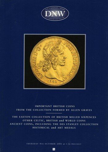 Ancient, Celtic, British and World Coins. Historical and Art Medals (4 October 2001) Catalogue Cover