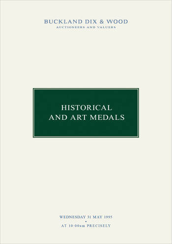 Historical and Art Medals (31 May 1995) Catalogue Cover