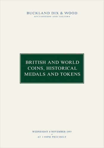 British and World Coins, Historical Medals and Tokens (8 November 1995) Catalogue Cover