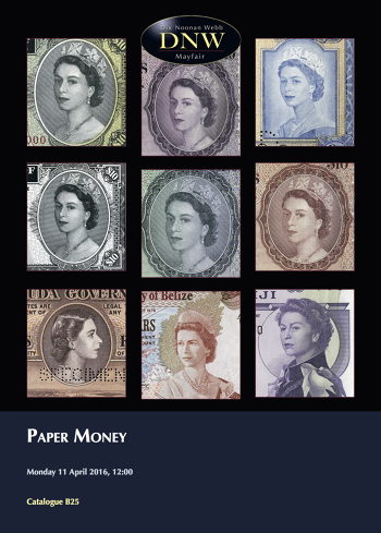 Paper Money (11 April 2016) Catalogue Cover