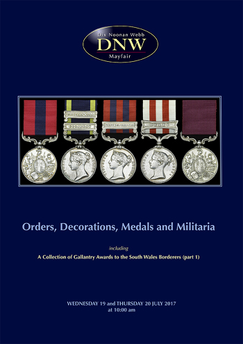 Orders, Decorations, Medals and Militaria (19 & 20 July 2017) Catalogue Cover