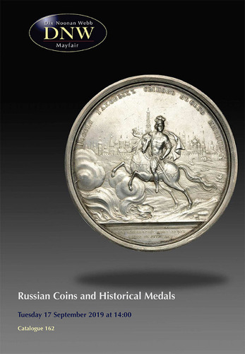 Russian Coins and Historical Medals (17 September 2019) Catalogue Cover