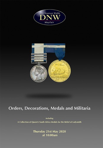 Orders, Decorations, Medals and Militaria (21 May 2020) Catalogue Cover