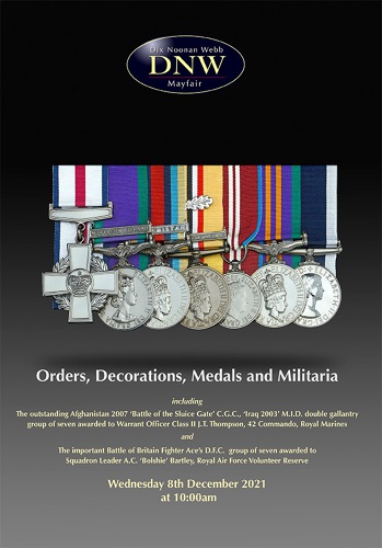 Orders, Decorations, Medals and Militaria (8 December 2021) Catalogue Cover