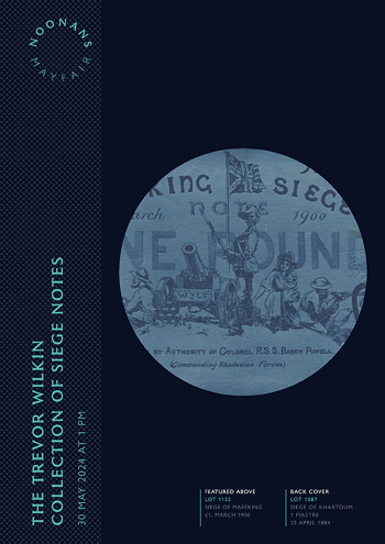 The Trevor Wilkin Collection of Siege Notes (30 May 2024) Catalogue Cover